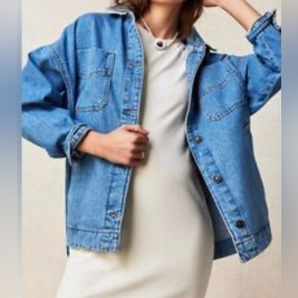 We the Free People Madison City Denim Barn Jacket - Picture 4 of 13